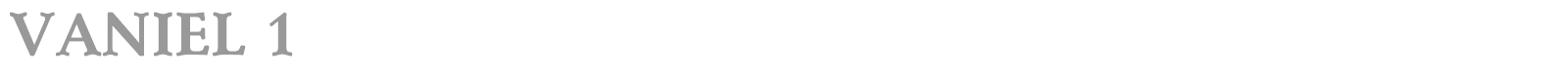 Vaniel font preview